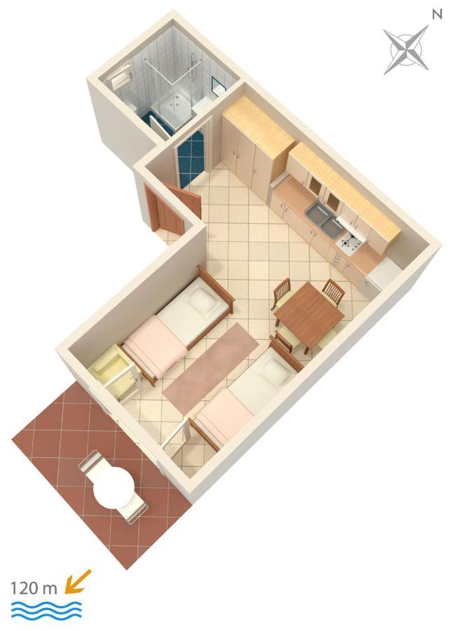 Apartments By The Sea Baska Voda, Makarska - 300 المظهر الخارجي الصورة